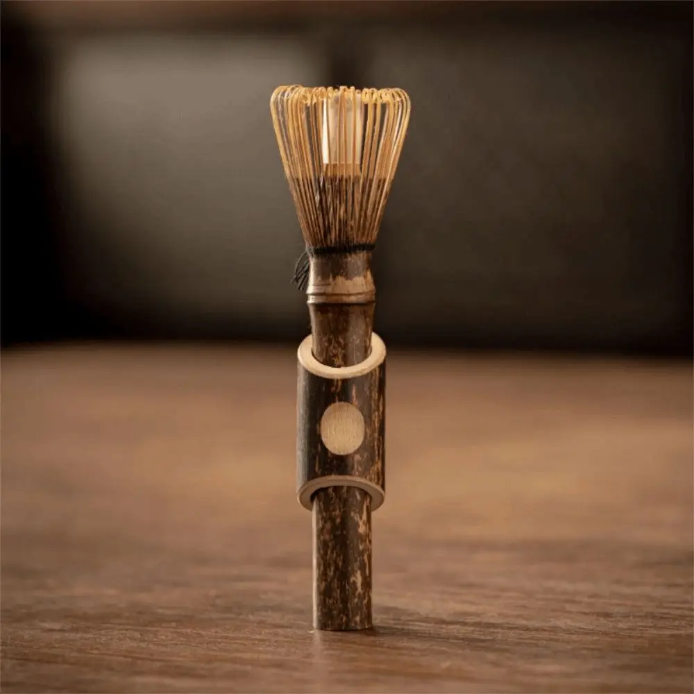 Japanese Style Matcha Whisk with Long Handle Portable Stirring Brush Handcurled Bamboo Tea Whisk Traditional Useful - Image 3