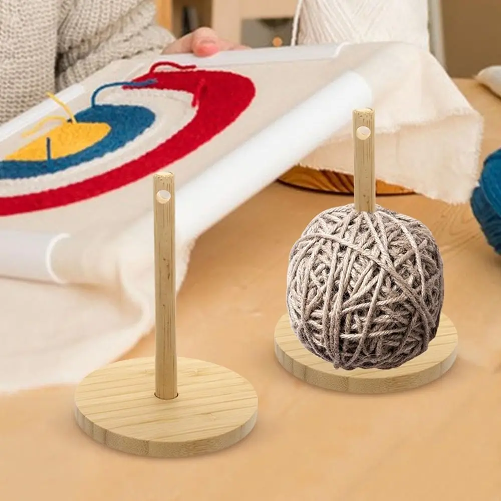Durable Bamboo Wrist Yarn Holder With Wristband Portable Yarn Ball Holder Yarn Minder Spinner for Yarn Storage - Image 5